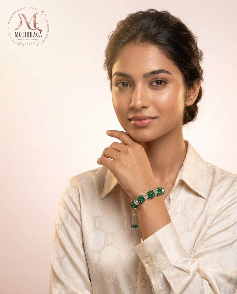 Gajra Style Lorial Beads Bracelete