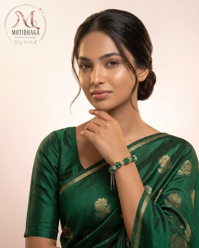 Gajra Style Lorial Beads Bracelete