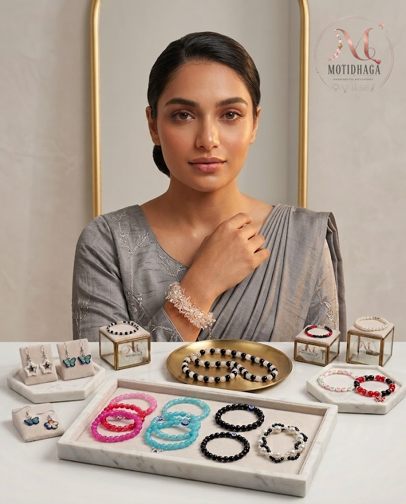 Gajra Style Lorial Beads Bracelete